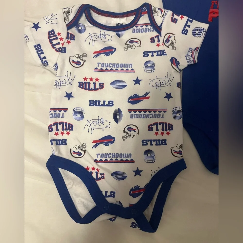 NFL Buffalo Bills Football Baby Onesie Bodysuits